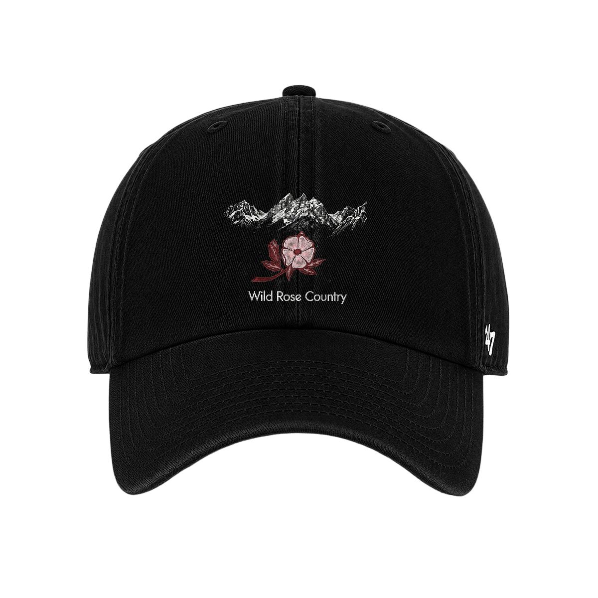 Wild Rose Country Classic '47 cap — black, adjustable