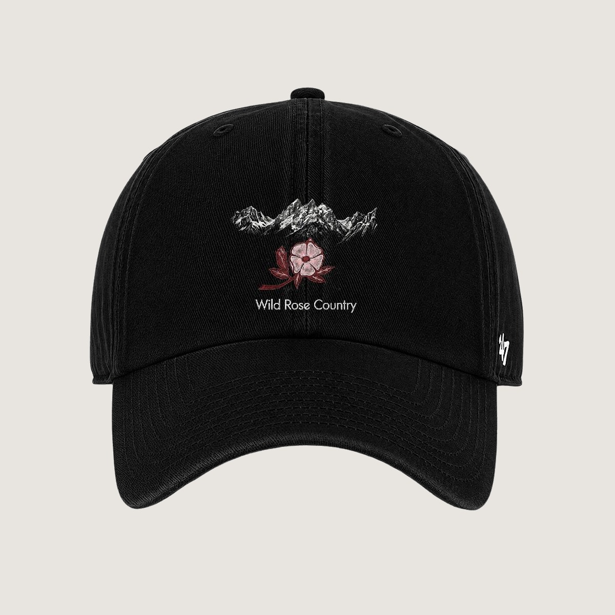 Wild Rose Country Classic '47 cap — black, adjustable